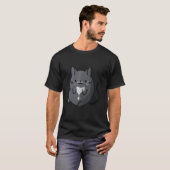 タキシード猫のアイデア Tシャツ (正面フル)