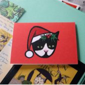 タキシード猫のクリスマス カード