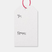 タキシード猫のクリスマス ギフトタグ (裏面)