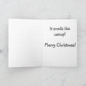 タキシード猫のクリスマス シーズンカード (内部)