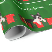 タキシード猫のクリスマス ラッピングペーパー (ロールコーナー)