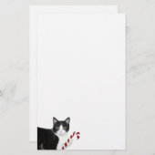 タキシード猫のクリスマス 便箋 (正面/裏面)