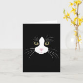 タキシード猫のスウェア カード (黄色い花)