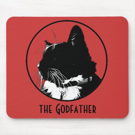 タキシード猫のマウスパッド マウスパッド (正面)