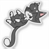 タキシード猫のラップトップステッカー シール (正面)