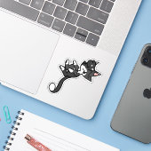 タキシード猫のラップトップステッカー シール (ノートパソコンとiPhone)