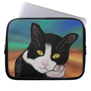 タキシード猫のラップトップスリーブ ラップトップスリーブ