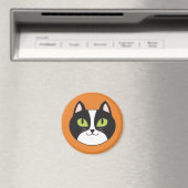 タキシード猫の丸磁石 マグネット (インサイチュ (食洗機))