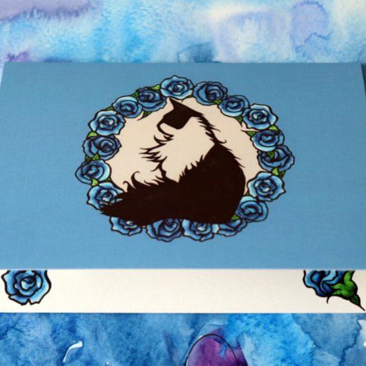 タキシード猫の春のアート カード