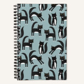 タキシード猫の柄 ノートブック (正面)