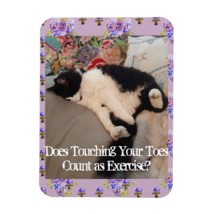 タキシード猫の睡眠中のおもしろい引用文猫の磁石 マグネット