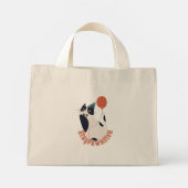 タキシード猫の誕生日パーティー ミニトートバッグ Stay Pawsitive (裏面)