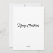 タキシード猫の金ゴールドエレガントフレームヴィンテージクリスマス シーズンカード (裏面)