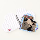 タキシード猫の面白い名言 黒と白の猫の女の子 ノートブック (内部)