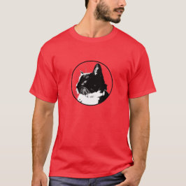 タキシード猫のTシャツ、人 Tシャツ