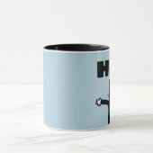 タキシード猫アートコーヒーマグ,パンダ子猫漫画マグ マグカップ (中央)