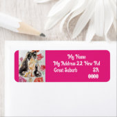 タキシード猫アート差出人住所ラベル ラベル (インサイチュ)