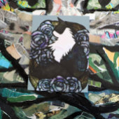 タキシード猫アート ポストカード