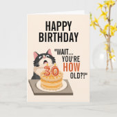 タキシード猫キッテンユーモアおめでとうございます カード (黄色い花)