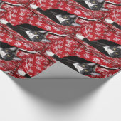 タキシード猫クリスマス ラッピングペーパー (角)