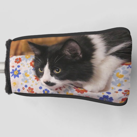 タキシード猫ゴルフヘッドカバー ゴルフヘッドカバー (正面)