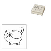 タキシード猫スタンプ ラバースタンプ (押印)