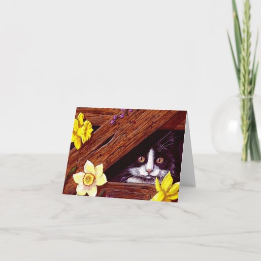 タキシード猫ダッフォジルスアート制作 カード (正面)