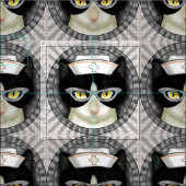 タキシード猫ナース ファブリック (タイル)