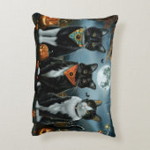 タキシード猫ハロウィン不気味 アクセントクッション (裏面(縦))