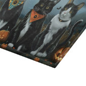 タキシード猫ハロウィン不気味 カッティングボード (角)