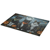タキシード猫ハロウィン不気味 カッティングボード (角)