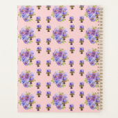 タキシード猫パステルピンクの女の子カスタマイズ プランナー手帳 (裏面)