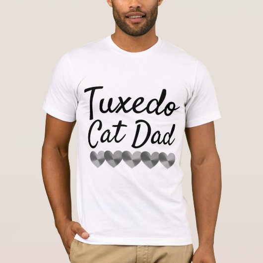 タキシード猫パパTシャツ Tシャツ (正面)