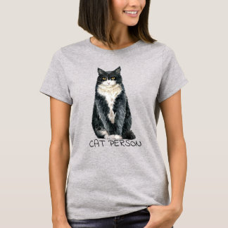 タキシード猫パーソンアートTシャツ Tシャツ