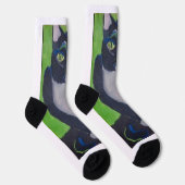 タキシード猫ブラック/白アスレティックソックス大 ソックス (右)