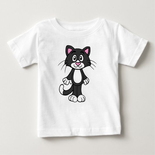 タキシード猫ベビーTシャツ ベビーTシャツ (正面)