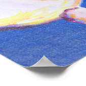 タキシード猫ペットポートレート絵画のポスター ポスター (角)