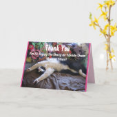 タキシード猫メおもしろいキシコ波かわいいありがとう カード (黄色い花)