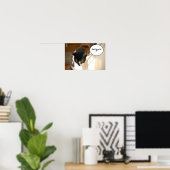 タキシード猫ユーモア ポスター (ホームオフィス)