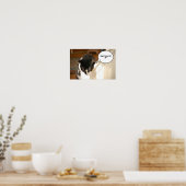 タキシード猫ユーモア ポスター (キッチン)