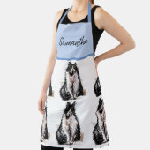 タキシード猫可愛い猫たち白黒動物ペットエプロン エプロン (インサイチュ)