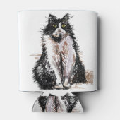 タキシード猫白黒ネコクーラーボックス 缶クーラー (裏面)