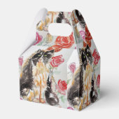 タキシード猫白黒猫かわいい女の子お願いボックス フェイバーボックス (裏面サイド)