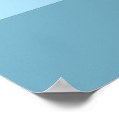 タキシード猫白黒猫ブルーポスター ポスター (角)