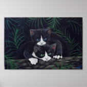 タキシード猫絵画のダリエ ポスター (正面)