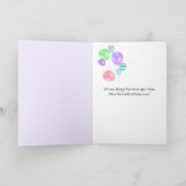 タキシード猫誕生日バルーンカード カード (内部)