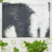 タキシード猫 キッチンタオル (折り畳み)