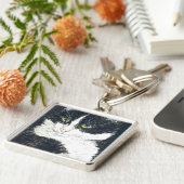 タキシード猫 キーホルダー (側面)