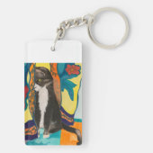 タキシード猫 キーホルダー (裏面)