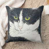 タキシード猫 クッション (ブランケット)